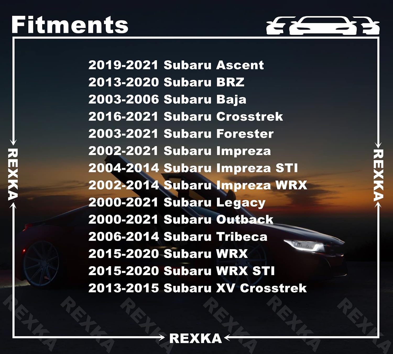 Rexka 30pcs 10mm Hole Bumper Engine Cover Fender & Grille Clips Compatible with Subaru 909140007 Baja Forester Impreza Legacy Outback Tribeca 2011-2000