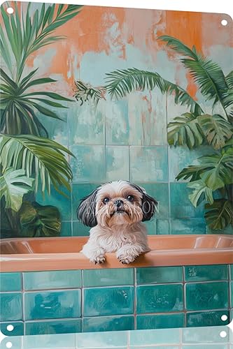Miniatura 39 de Divertidos carteles de metal para decoración de baño y bañera, póster de metal retro para decoración de baño, bar, hogar, baño, decoración de pared,
