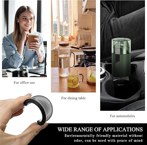 Miniatura 6 de 4 posavasos para automóvil, 2.76 pulgadas, antideslizantes, a cuadros, portavasos de vehículo, tapetes blancos y negros para consola delantera,