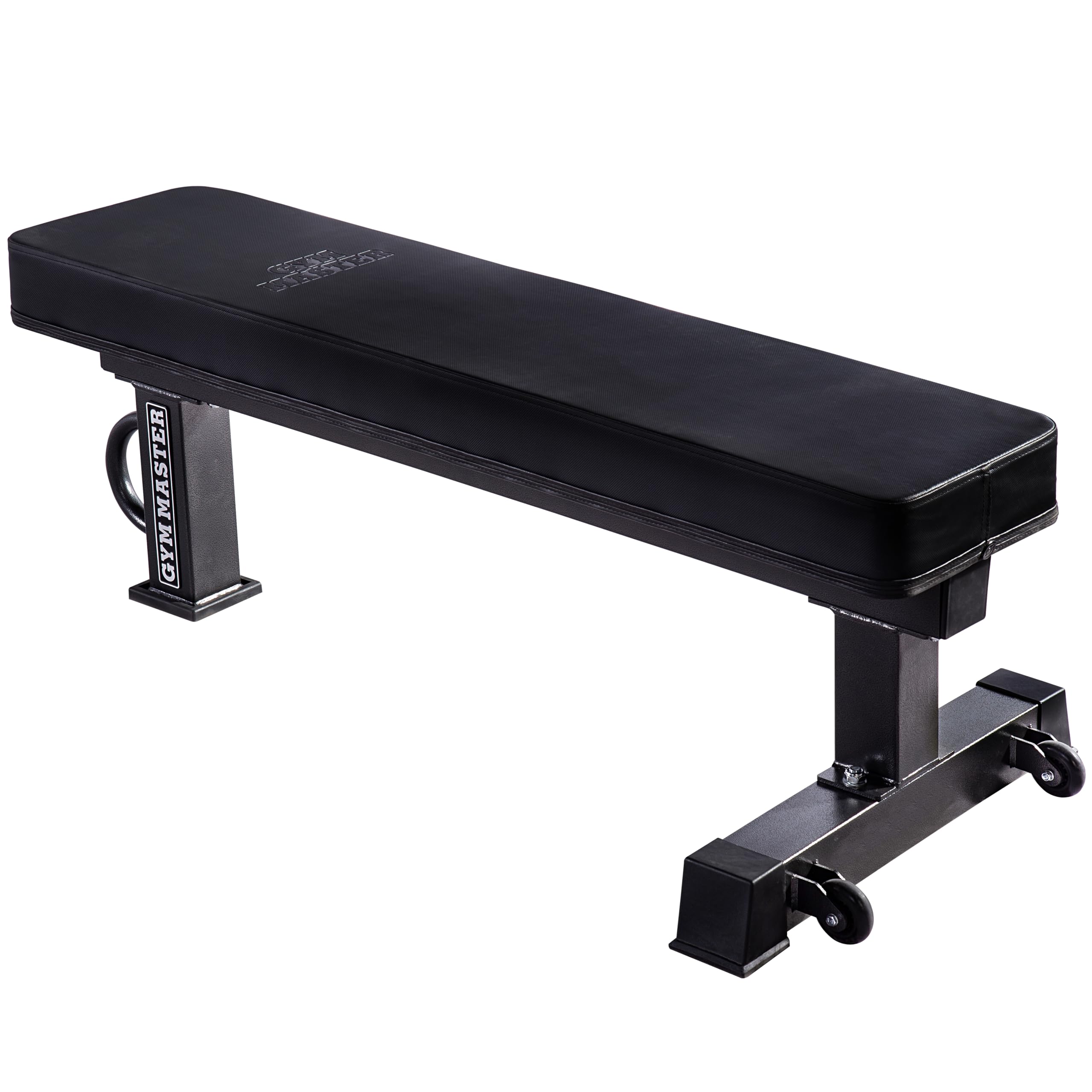 GYM MASTER GM3 Single Post Flat Powerlifting Bench Press 450kg Max Load Heavy Duty Weight Bench Thick Pad Home Gym Strength Training Equipment