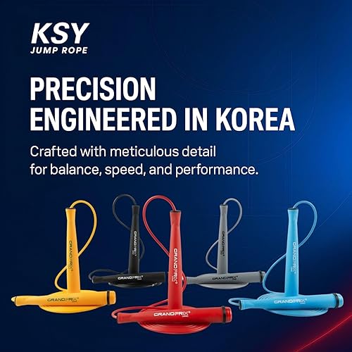 Miniatura 8 de Cuerda de salto de velocidad para hombres y mujeres (serie Grand Prix Speed)  Cuerda de saltar de PVC ajustable para entrenamientos de fitness,