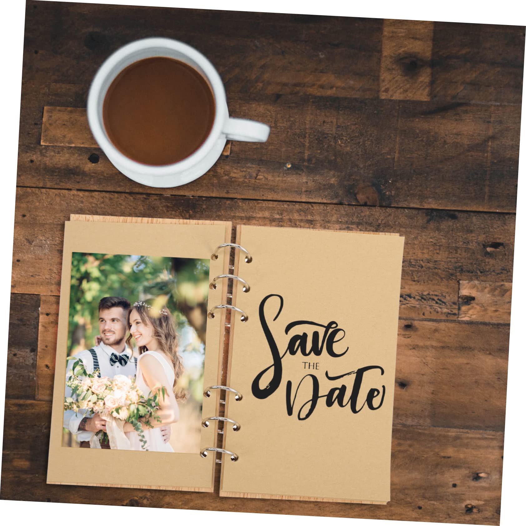 PRETYZOOM 3pezzi Libro Degli Ospiti Per Matrimonio in Legno Notebook Elegante Per Messaggi Degli Invitati Design Rustico e Retro Per Cerimonie e Feste Di Fidanzamento Facile Da Usare e