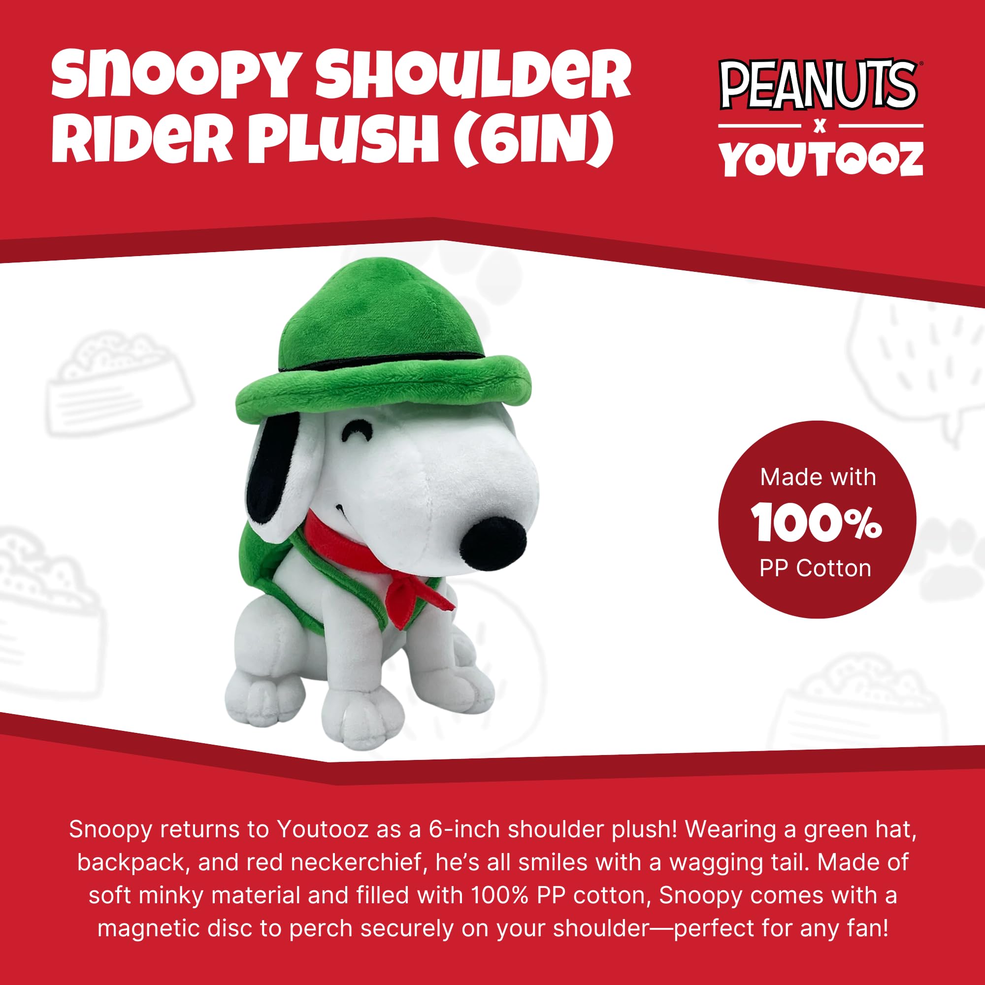 Amazon.com: Youtooz Peanuts Snoopy Shoulder Rider 6 Inch