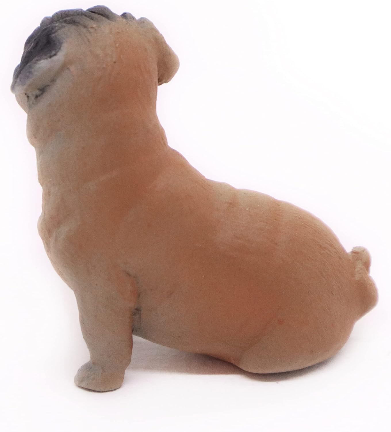1" Tall Miniature Brown Pug Figurine Realistic Collectibles Resin Dog Statue Hand Painted Polyresin Figure Decor - Image 5