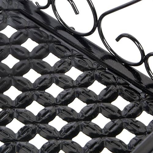 Miniatura 8 de Saim Estante para maceta de patio y balcón, soporte para maceta, cesta colgante de hierro con ganchos de 23.5 pulgadas para decoración de balcón,