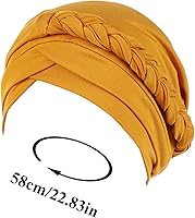 Vista 3 de Headwrap - Gorro preatado con patrón africano, turbante, nudo