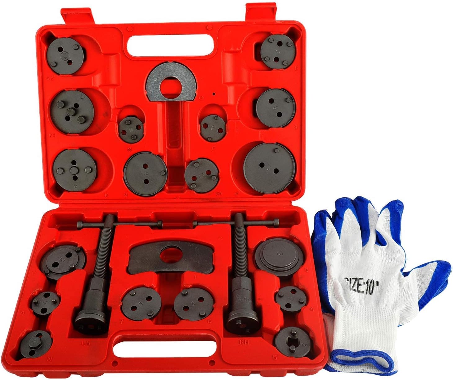 BTSHUB Disc Brake Caliper Compressor Rewind Tool Set, 24pcs