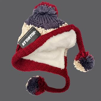 HUAMULAN Women Winter Sherpa Knit Beanie Hat Fleece Lined Ear Flaps