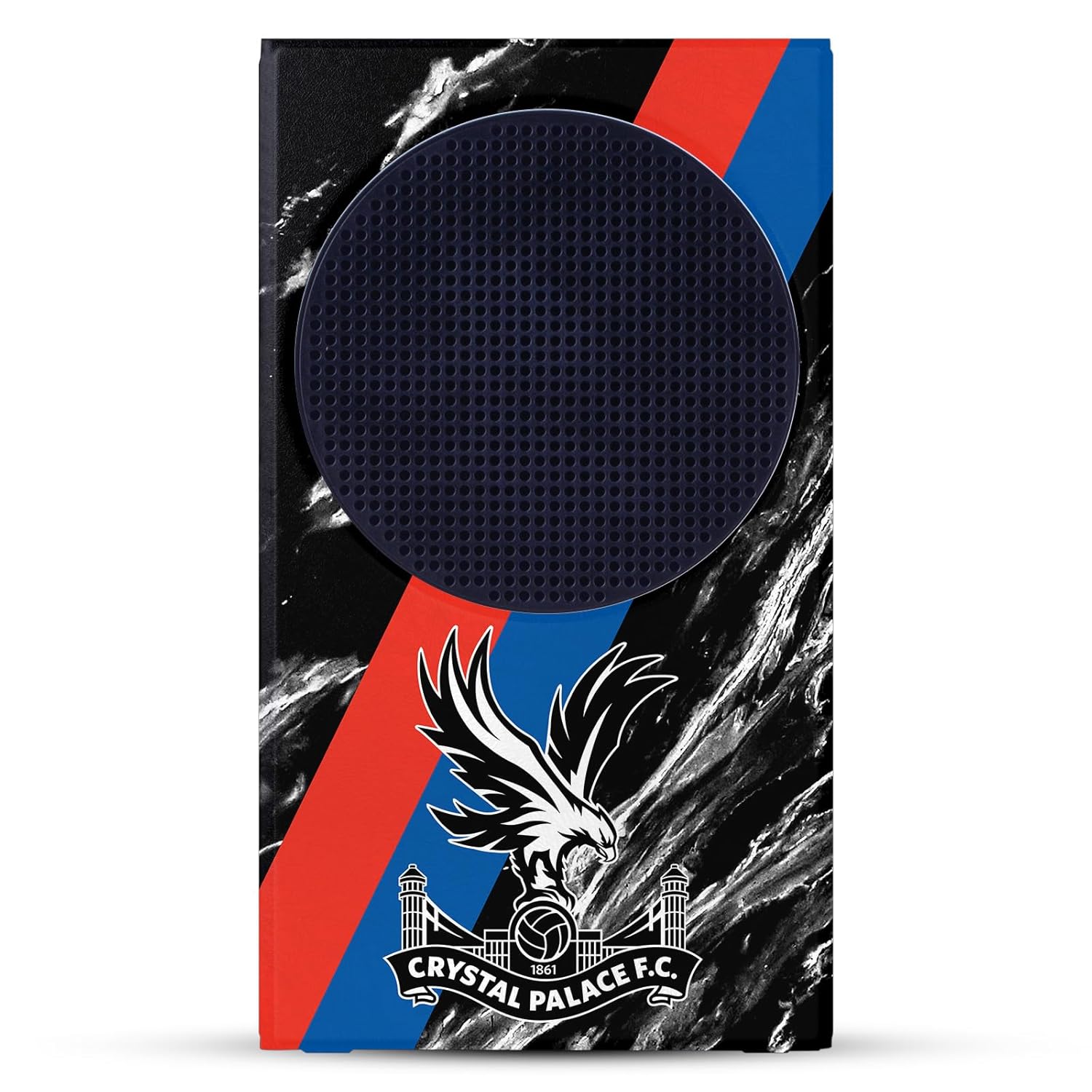 Head Case Designs Officially Licensed Crystal Palace FC Black Marble Logo Art Game Console Wrap Case Cover Compatible With Xbox Series S Console