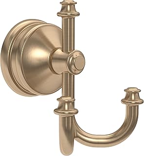 Mylan (1-Pack) Towel Hooks Champagne Bronze Triple Wall Mounted for Robes 3-Prong Multi-Use Holder, Gold Bathroom Accessories MYN35-CZ