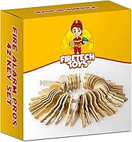 FiretechToys Fire Alarm Pros 42-Key Set for Technicians - EST, Notifier, Simplex, Silent Knight Compatible