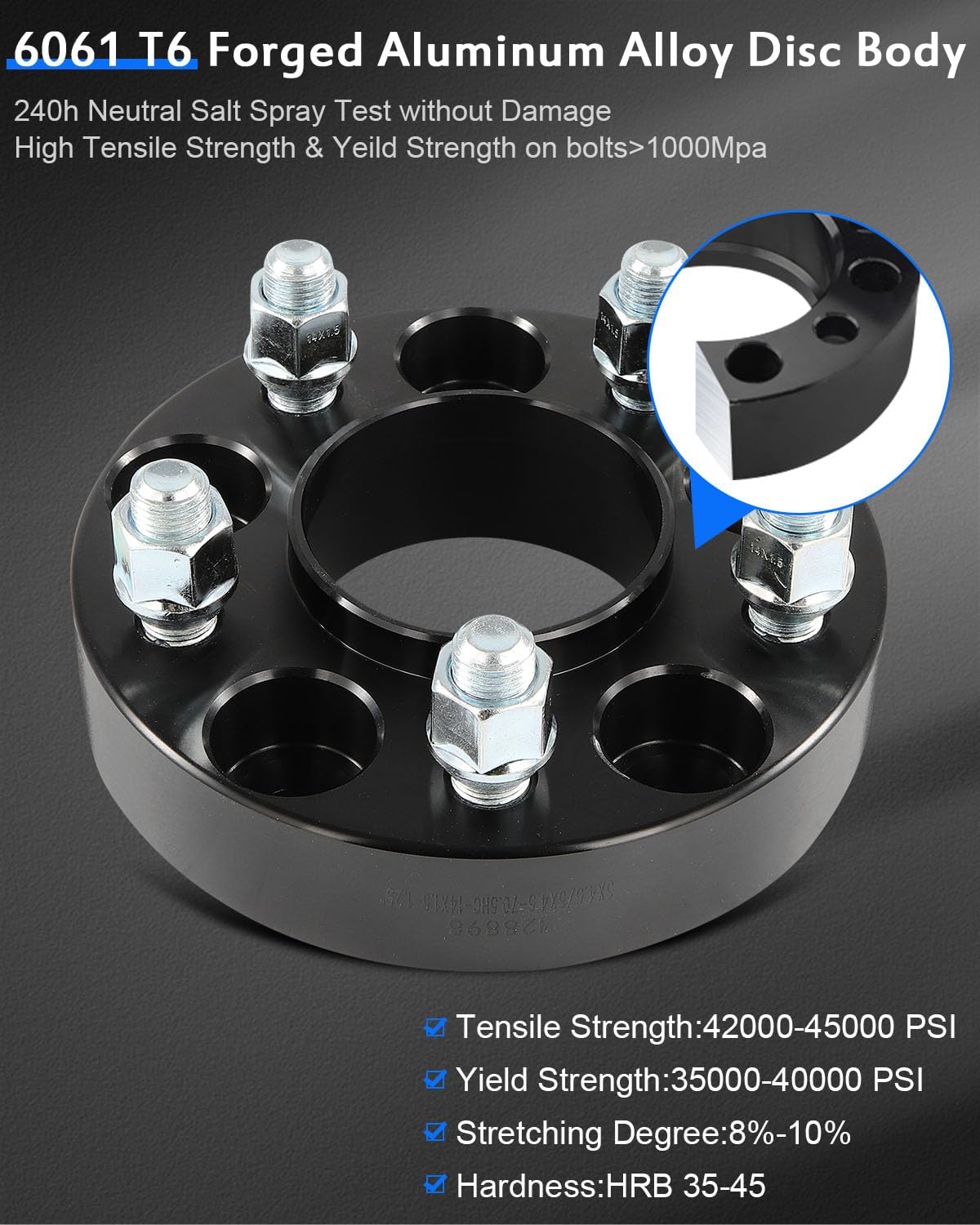 ECCPP 5x4.5 to 5x4.5 Wheel Spacers 1inch Hubcentric Wheel Spacers 5x114.3mm fit for 2020-2022 for Ford Explorer |2015-2021 for Ford Mustang| 2020-2021 for Lincoln Aviator-2PCS