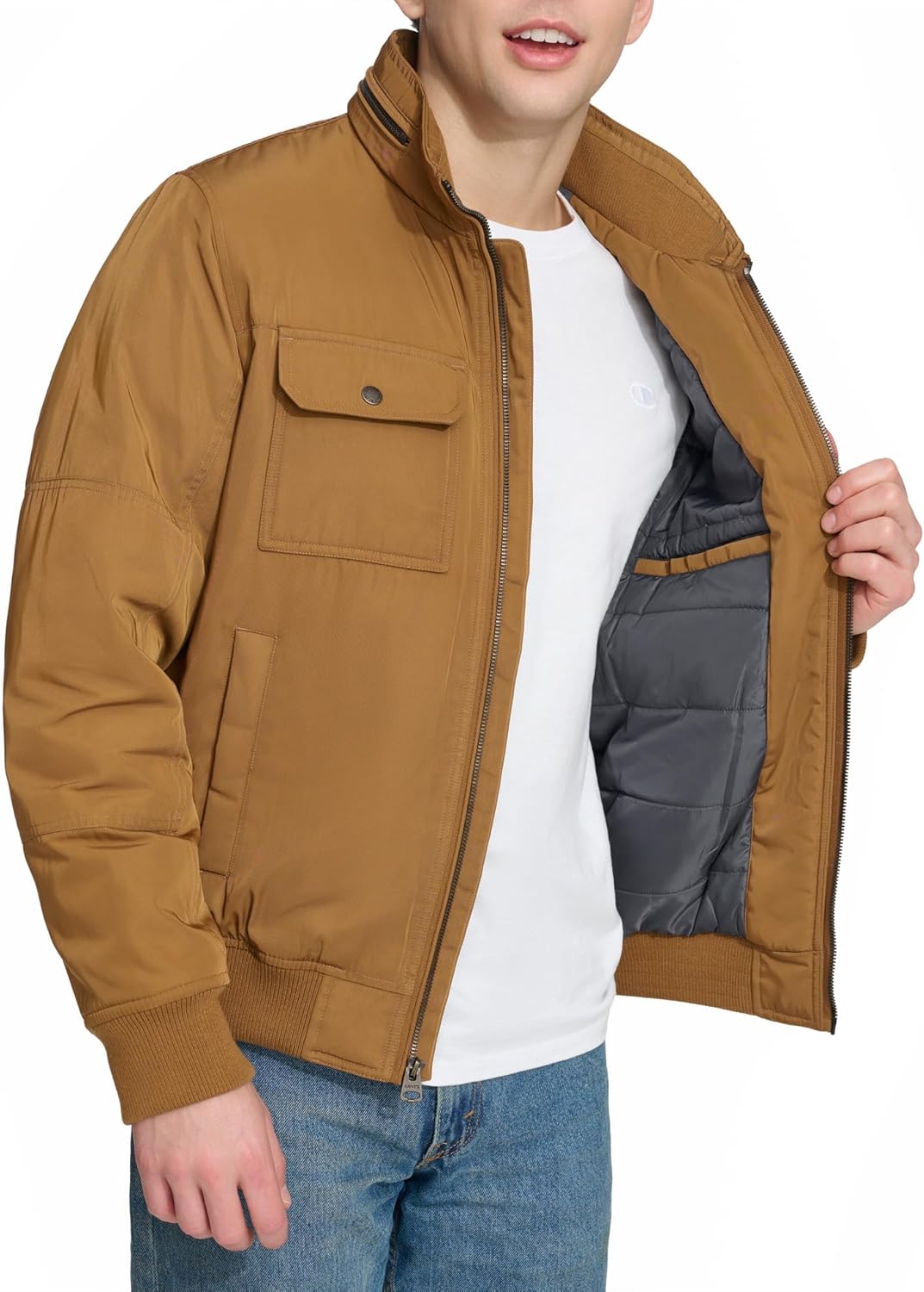 Levi's Men's Stand Collar Utility Bomber - Image 5