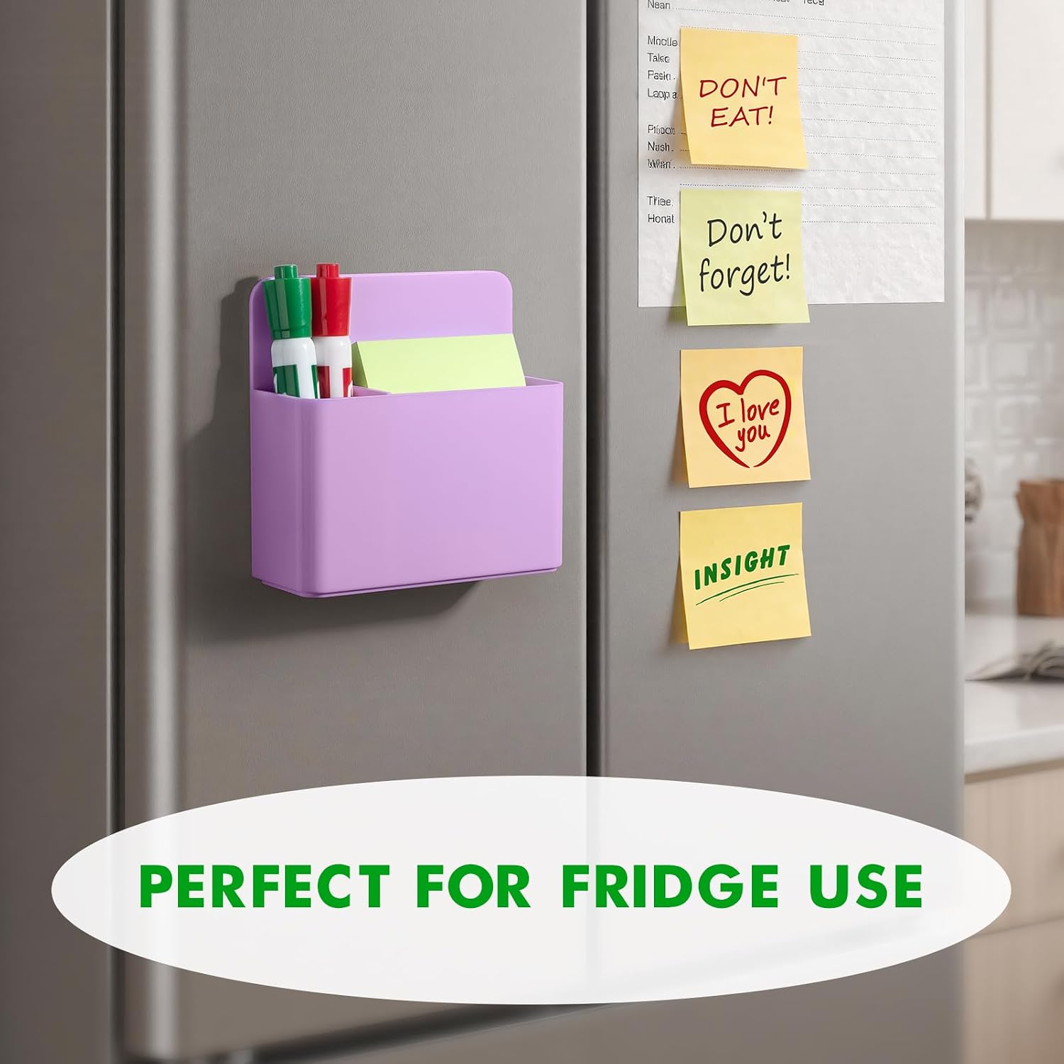 2 Pack Magnetic Pen Holder Cup for Whiteboard, Classroom Supplies image 5