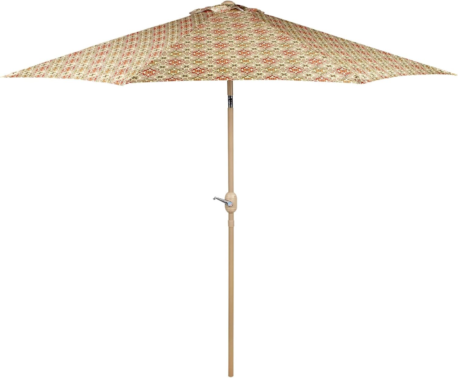 Nantucket 9’ Desert Tile Crank/Tilt Market Umbrella