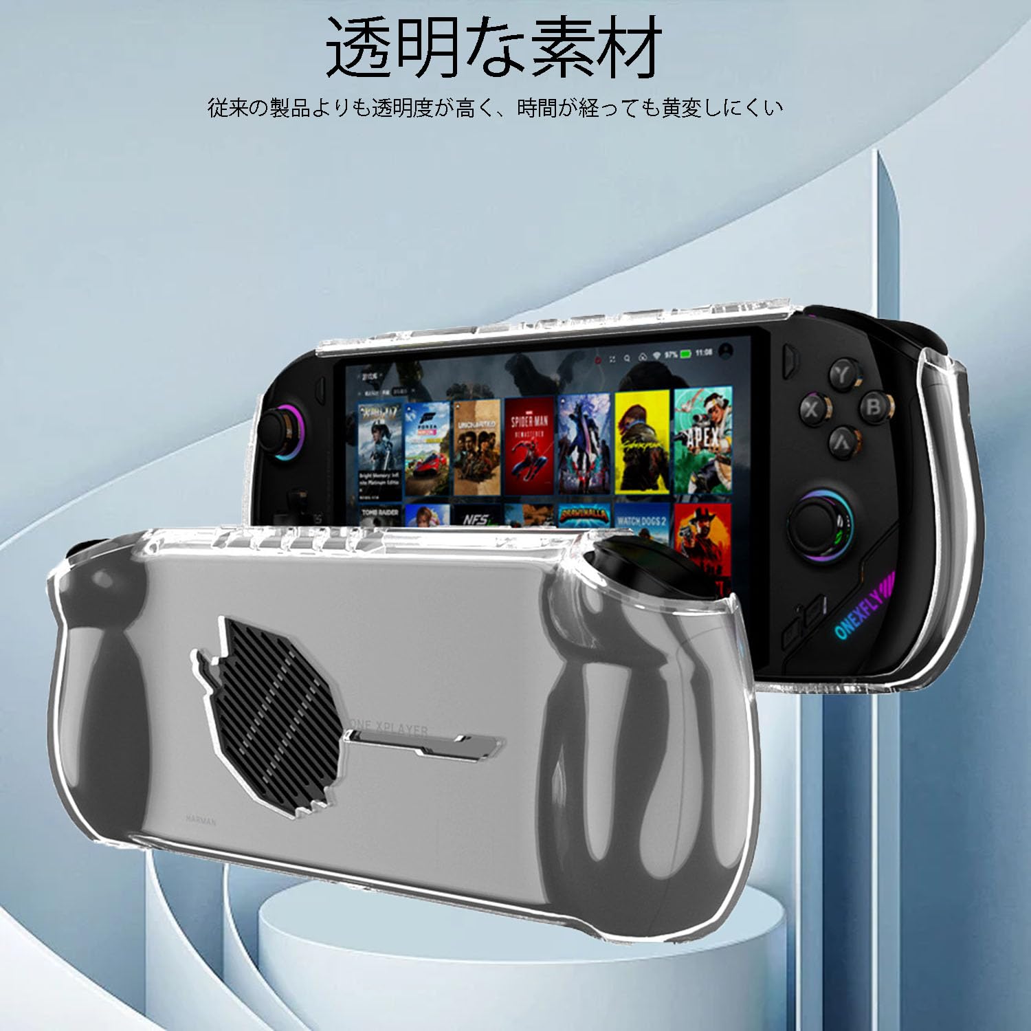 Amazon.co.jp: For OneXFly F1 Pro ケース 防水防塵 軽量 着装まま充電