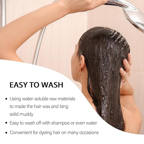 Vista 11 de Tinte de cera temporal para el cabello, color en aerosol para el cabello, color natural de cera para el cabello, tinte de cera temporal para niños