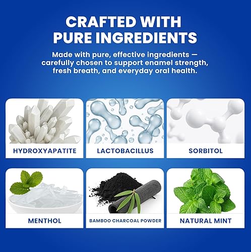 Miniatura 4 de Larineco Nano Hydroxyapatite Pasta de dientes remineralizante sin sulfato, cuidado del esmalte, blanqueamiento suave, dientes sensibles, sin