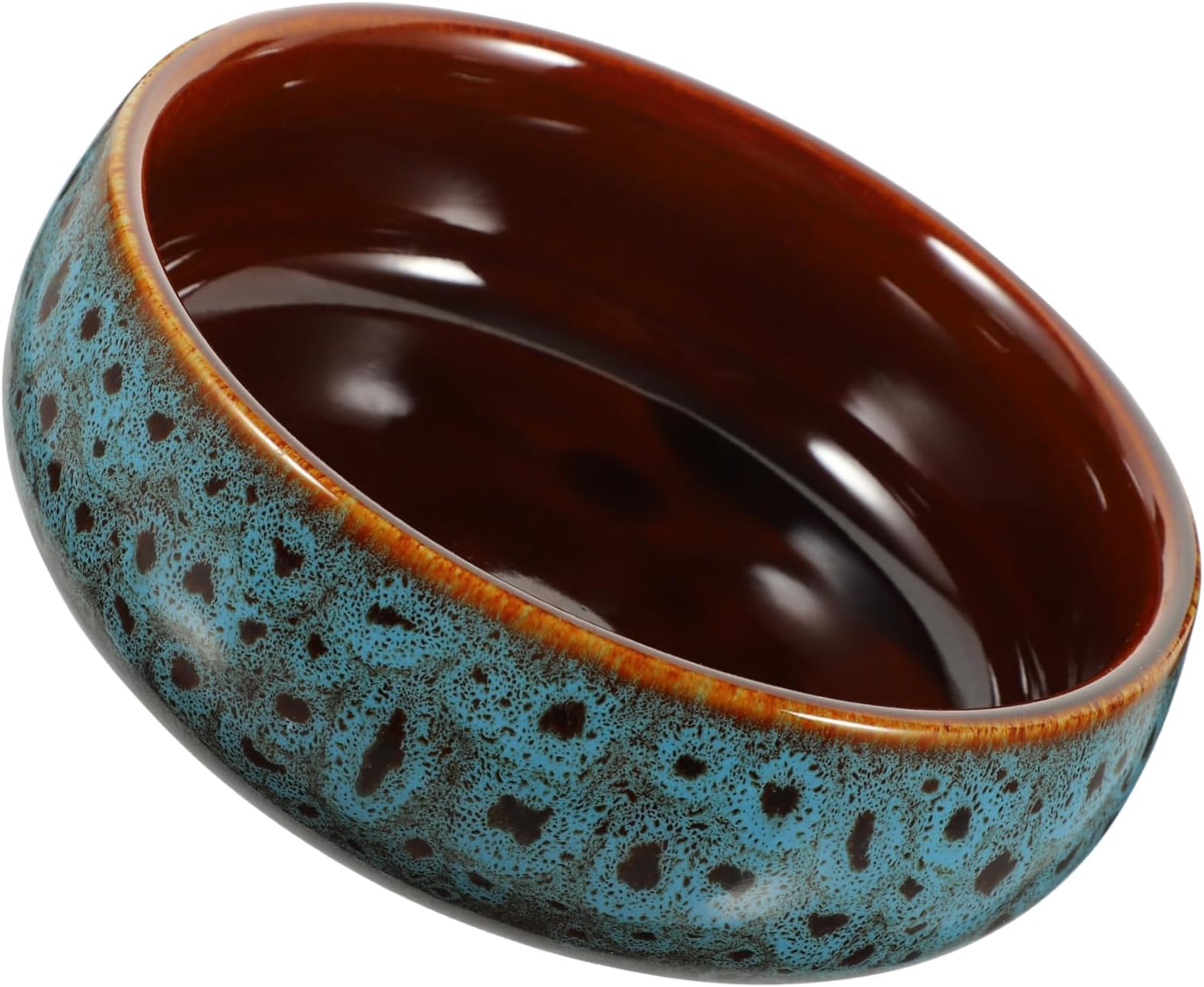 Levemolo Shallow Planter Ceramic Kiln Flowerpot Daffodil Pot Garden Bowl for Without Floral Decor Large Orchid Container Solar Replacement Top Pond Bowl Water Ceramics Hydroponics
