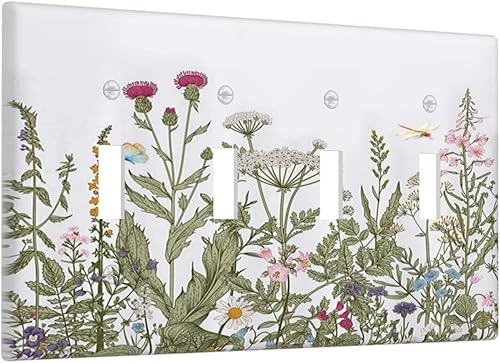 Miniatura 151 de Placa de pared doble basculante de mármol azul, cubierta decorativa de interruptor de luz de 2 cuadras, moderna acuarela degradada, arte de tinta