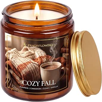 Cozy Fall Candles, Pumpkin Spice Scented