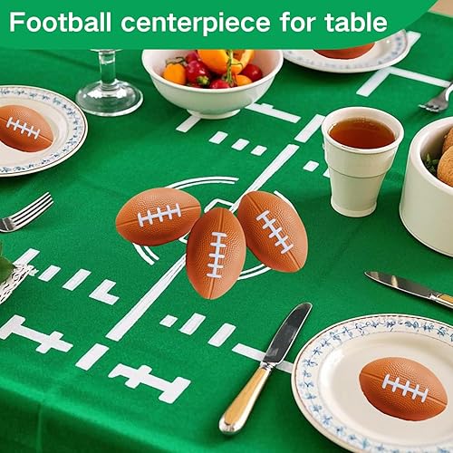 Miniatura 8 de ALISSAR Paquete de 6 mini pelotas de fútbol de 5.7 pulgadas, mini pelotas de fútbol de espuma para decoración de fiesta de fútbol y superbowl,