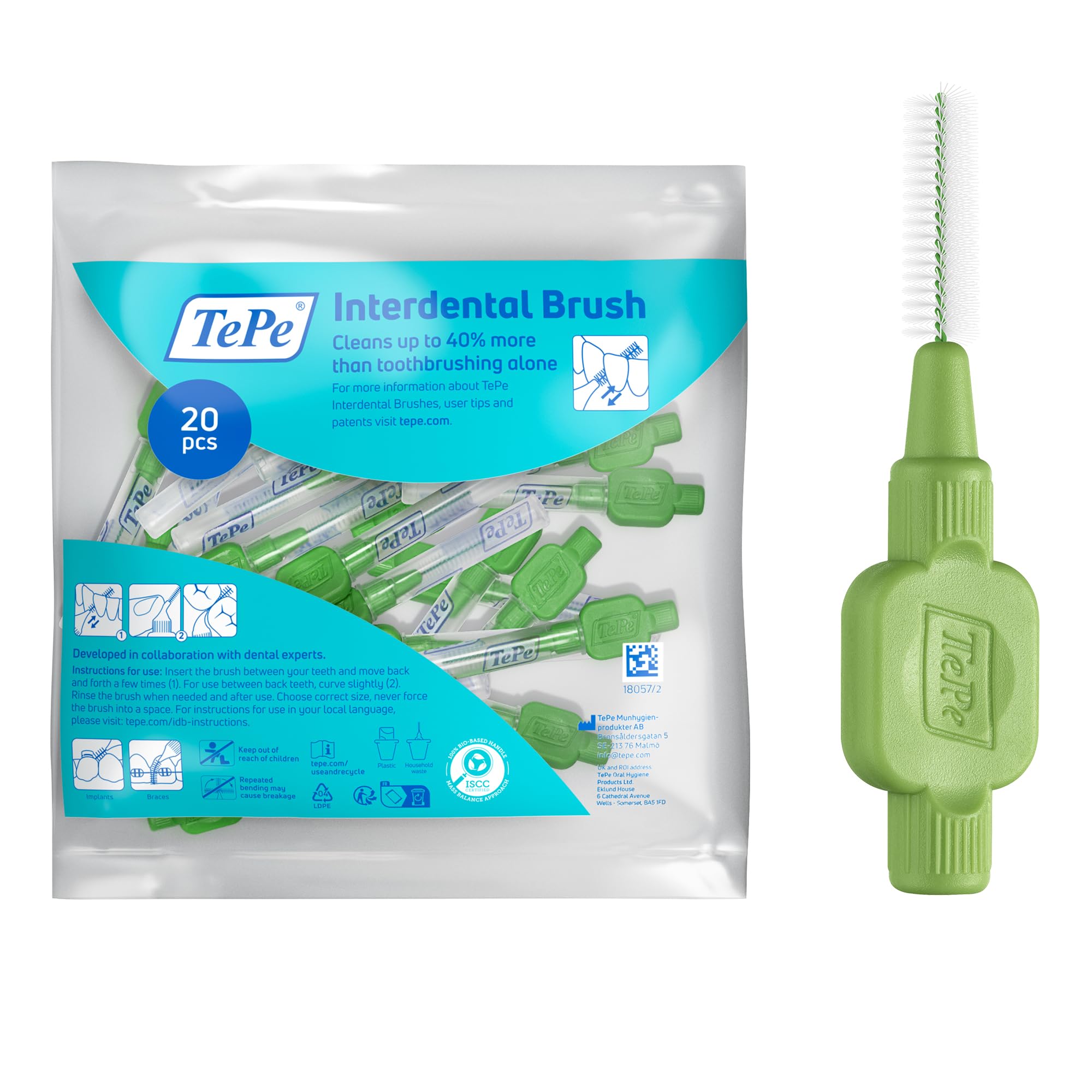 Tepe Interdental Brushes Original Green 20Pcs Lloyds Pharmacy