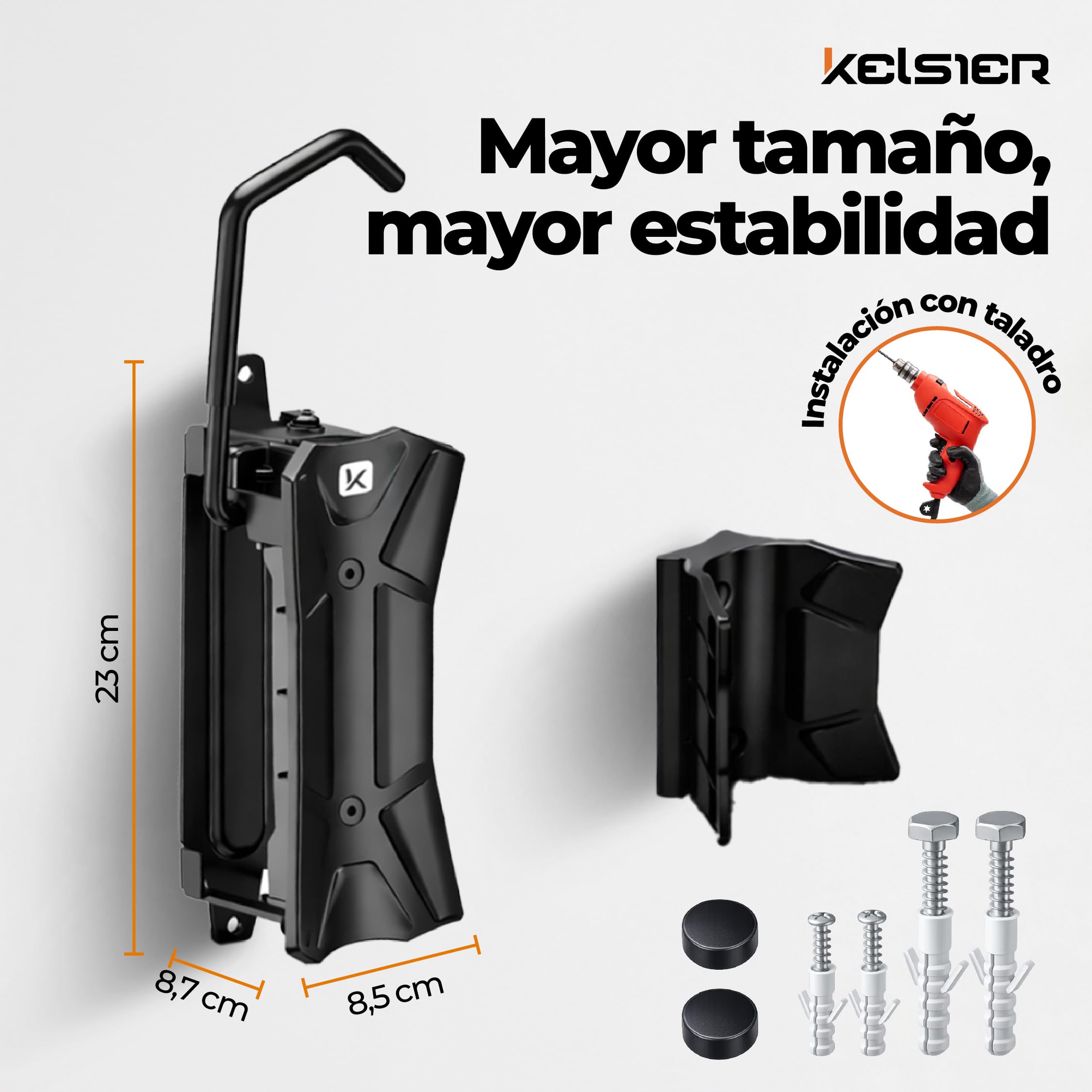 Soporte Bicicletas Pared Vertical Giratorio, Colgador Bicicleta Pared Plegable, Compatible Bicicleta Montaña Carretera y Eléctrica, Hasta 35 kg, para Hogar Trastero Garaje