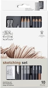 Winsor & Newton Studio Collection Artist Pencils, Sketching Pencils, Set of 10