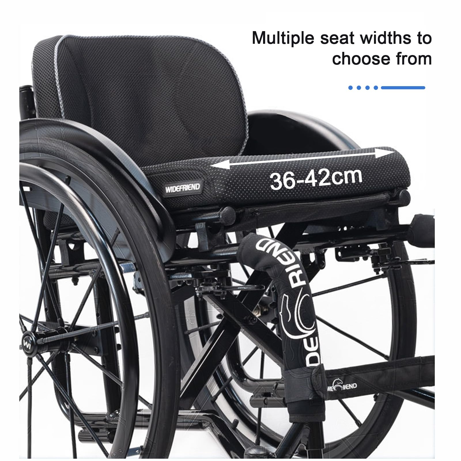 Silla de ruedas manual ligera todo terreno, portátil, plegable, autopropulsada, deportiva, para adultos, ruedas grandes para usuarios discapacitados