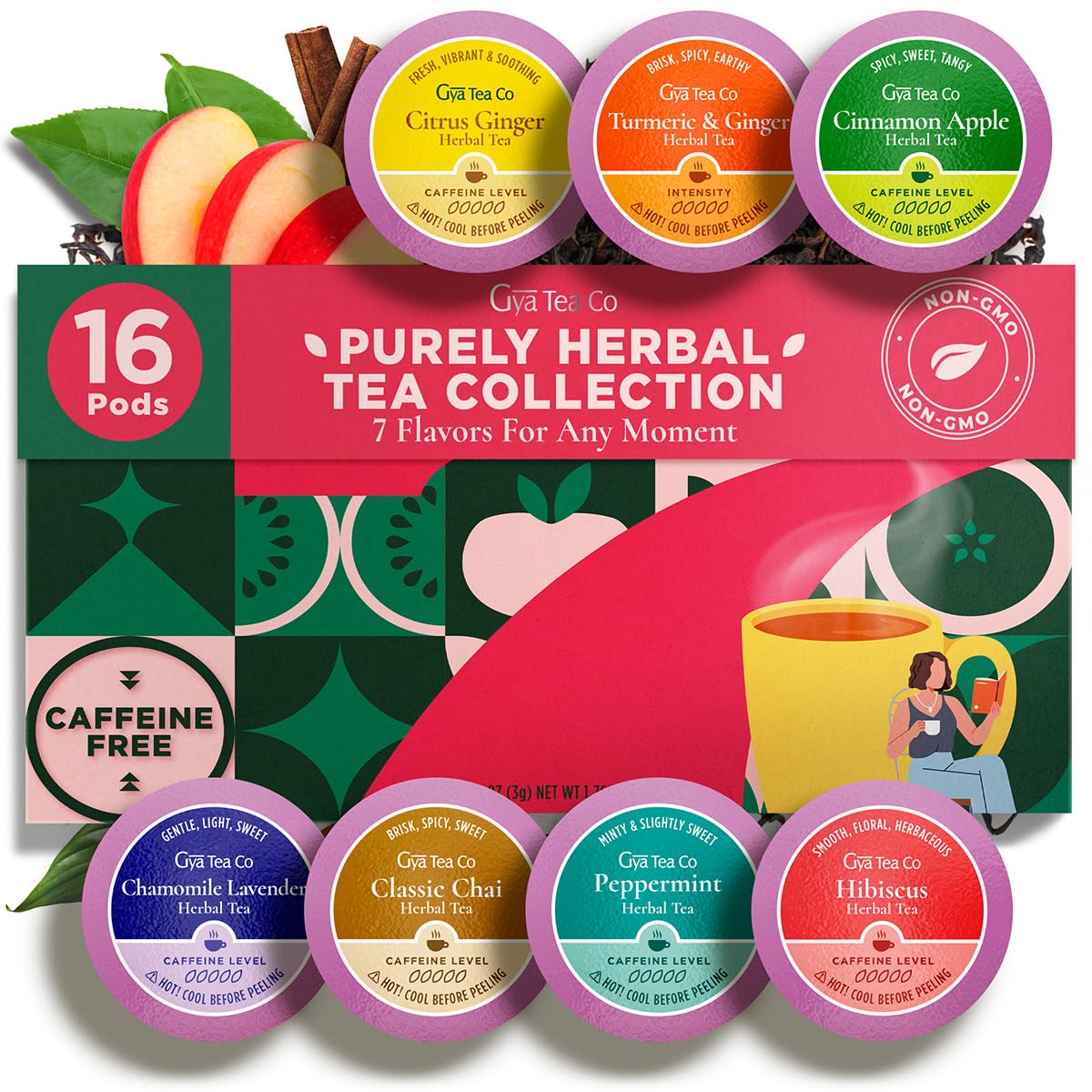 Gya Tea Co Purely Herbal Tea Pod Collection... Gya Tea Co Purely Herbal Tea Pod Collection...