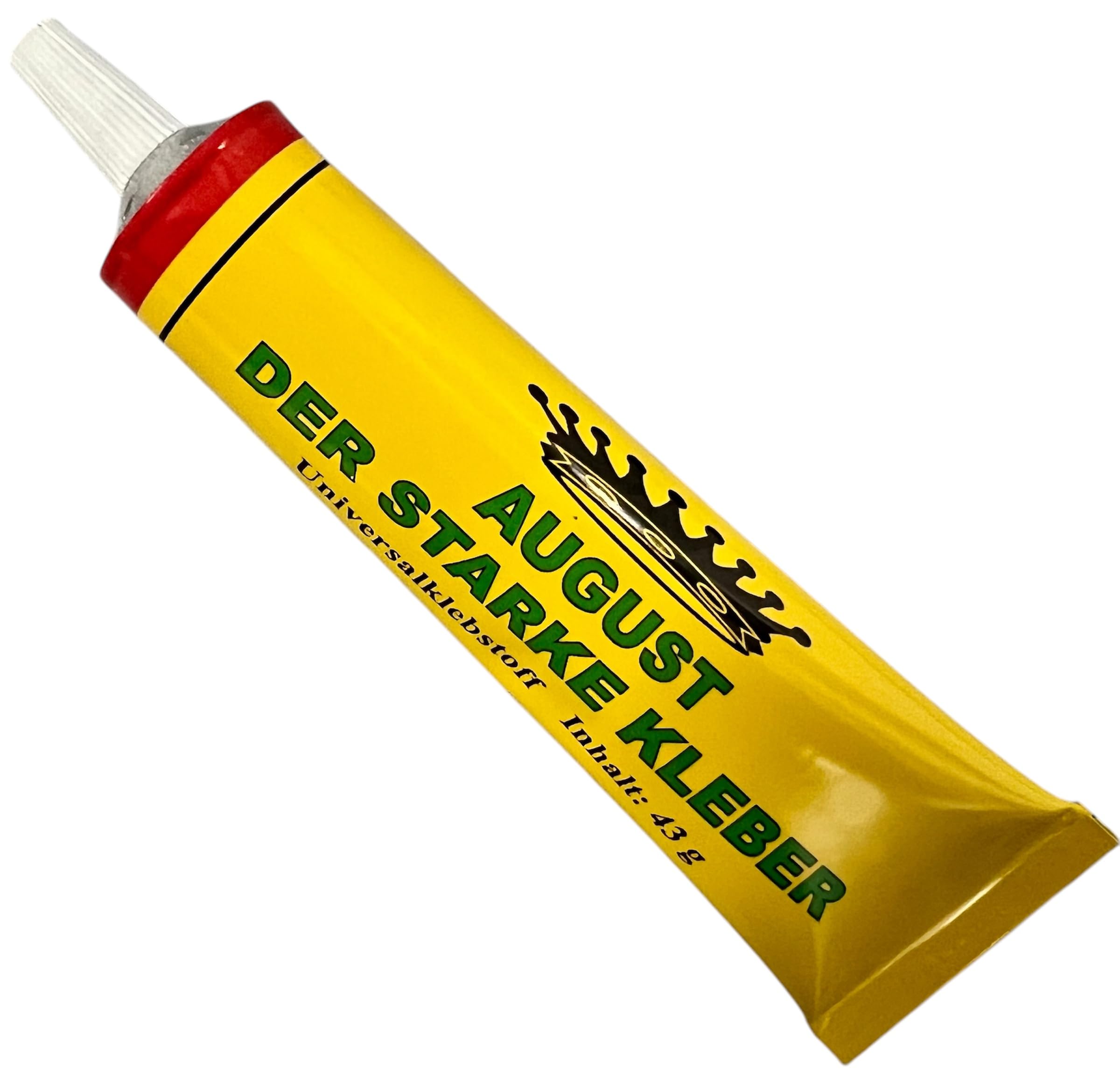 50x Kleber August der Starke 43g Universalkleber Klebstoff Flüssigkleber Alleskleber Bastelkleber - für Papier Karton Stoff - für Haushalt Büro Schule, ähnl. Sekundenkleber extra stark, + 1 Bildmagnet