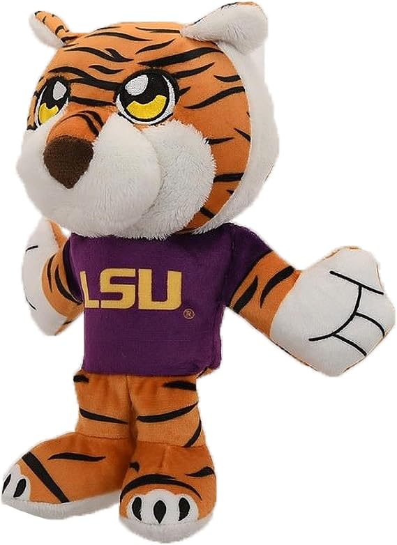 Bleacher Creatures LSU Mike The Tiger 8 Mascot Kuricha Sitting Plush - Soft Chibi Inspired Mascot