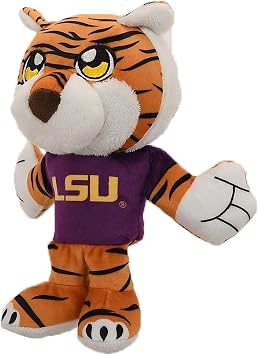 Bleacher Creatures LSU Mike The Tiger 8 Mascot Kuricha Sitting Plush - Soft Chibi Inspired Mascot