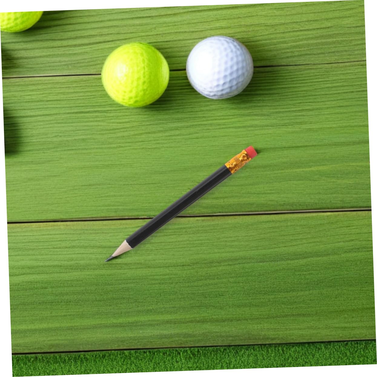 144 Pièces Crayons de Bois avec Crayons de Golf Hb Courts pour Artistes Écoles et Événements Bois