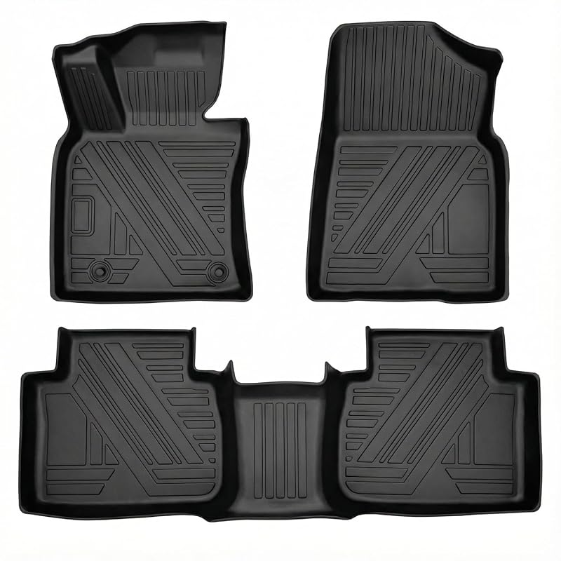 Kit de tapetes internos em TPE para Toyota Camry 2018 a 2024, preto, ajuste específico, 3 peças