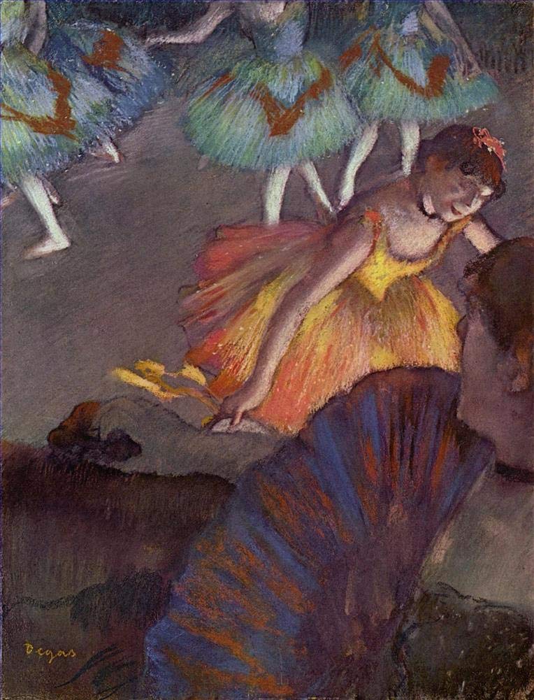 Amazon.co.jp: 15 の有名な絵画 - バレリーナと扇を持つ女性 印象派