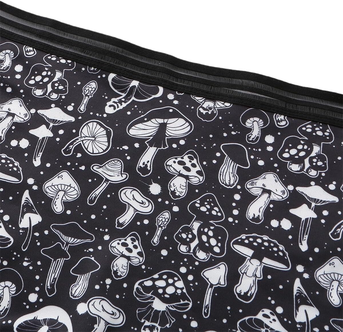 Morvia 3pcs Women Gothic Halloween Skulls Print Contrast Binding Boyshorts Underwear Elastic Waist Intimates Panties - Image 3