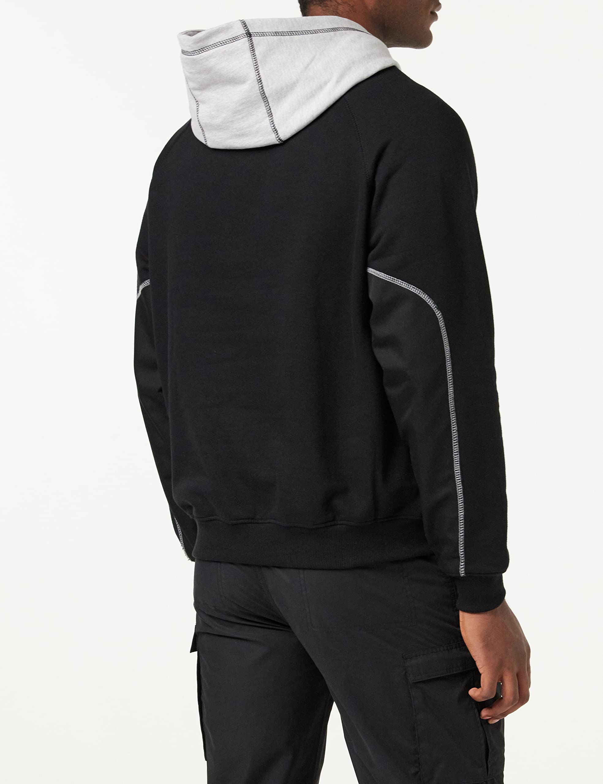 Hooded Sweatshirt Black/Grey - M (42in)