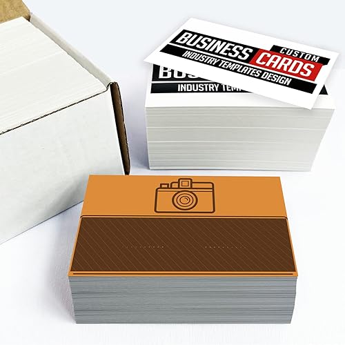 Tarjetas de visita personalizadas, 100 tarjetas de visita de fotografía frontal y trasera, personalizadas con tu logotipo, 3.5 x 2 pulgadas, papel