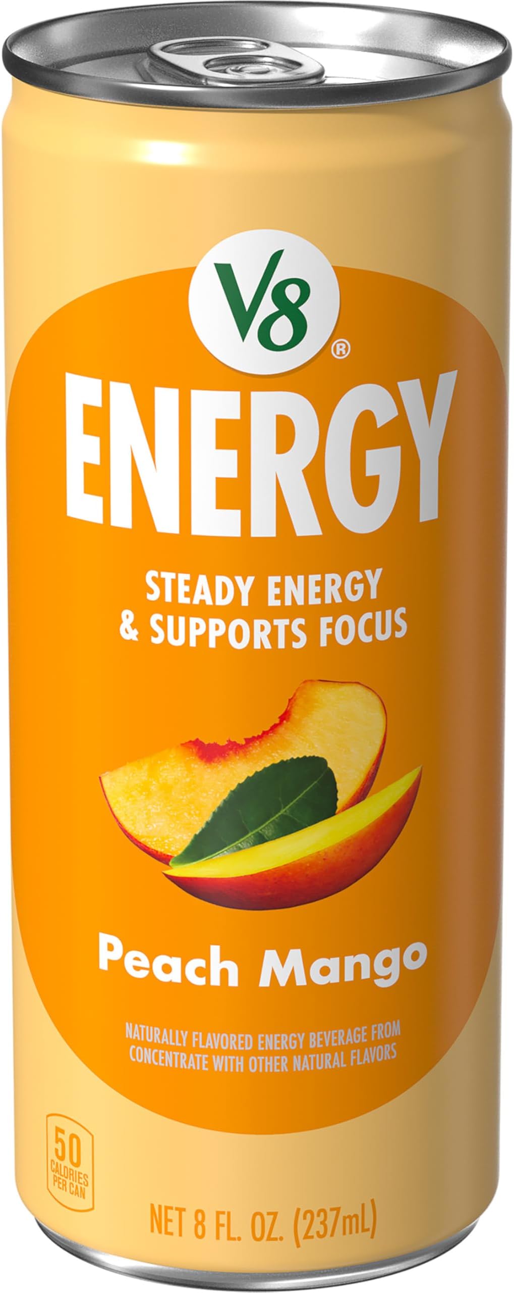 V8 Energy Peach Mango Energy Drink, 8 fl oz Can