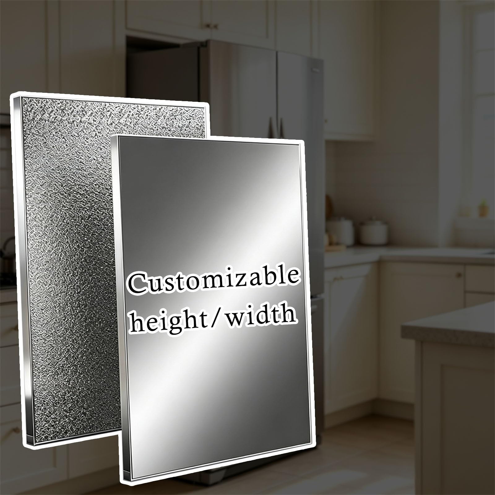 Refrigerator Insulation Board, Fireproof Heat Shield Board for Kitchen, Fridge Heat Protector from Stove for Microwave/Oven/Cooking Areas