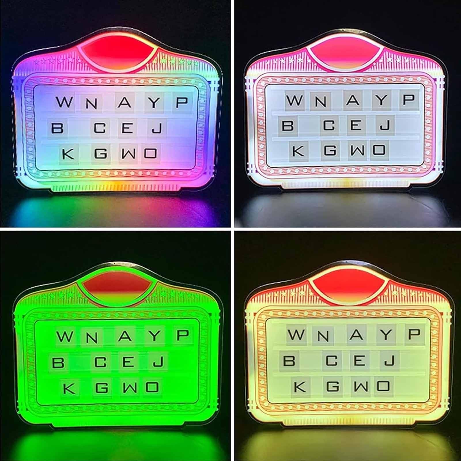 Usługa znaku klubowego Klub nocny Świecący prezenter LED Ręka trzymająca znak, Pudełko świetlne z wymiennymi literami, Niestandardowe logo, Na prywatne przyjęcie w barze,B
