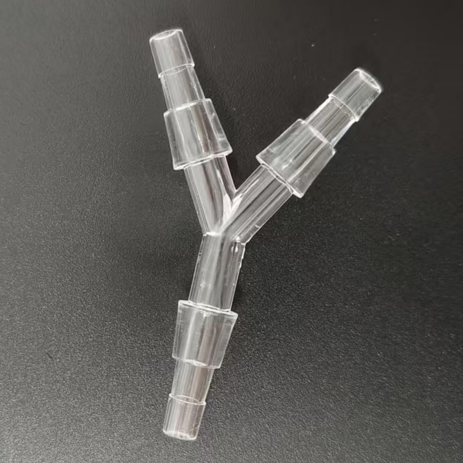Trójdrożna złączka do węża z tworzywa sztucznego typu Y — Adapter węża z równym kolcem do użytku w laboratorium, żywności i akwariach — opakowanie 100(4.8mm 3/16inch Extended PC)