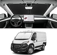 Vista 144 de Parasol de parabrisas de ajuste personalizado para Nissan Titan 2017-2024, bloquea los rayos UV y el calor, parasol de ventana delantera, fácil