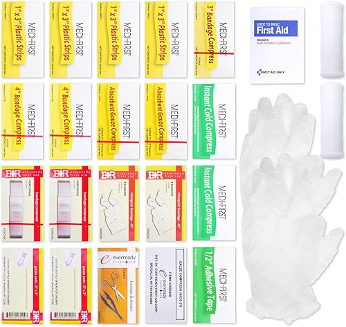 Miniatura 3 de MFASCO Kit de primeros auxilios para piscina, cumple con los estándares estatales de Michigan y otros estatales, suministros completos y compatibles