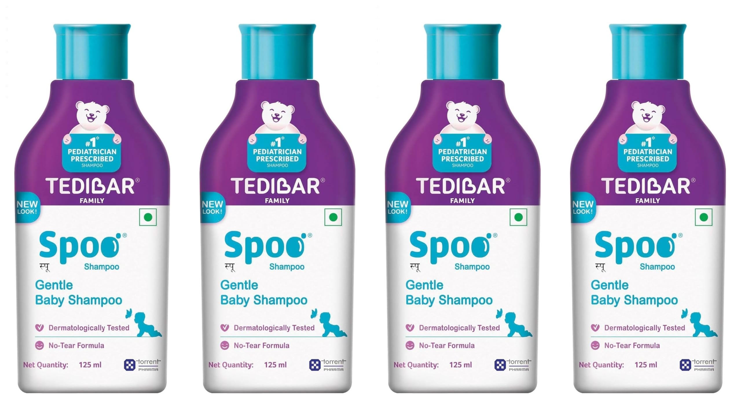 Curatio Baby Spoo Shampoo 125ml (Pack of 4)