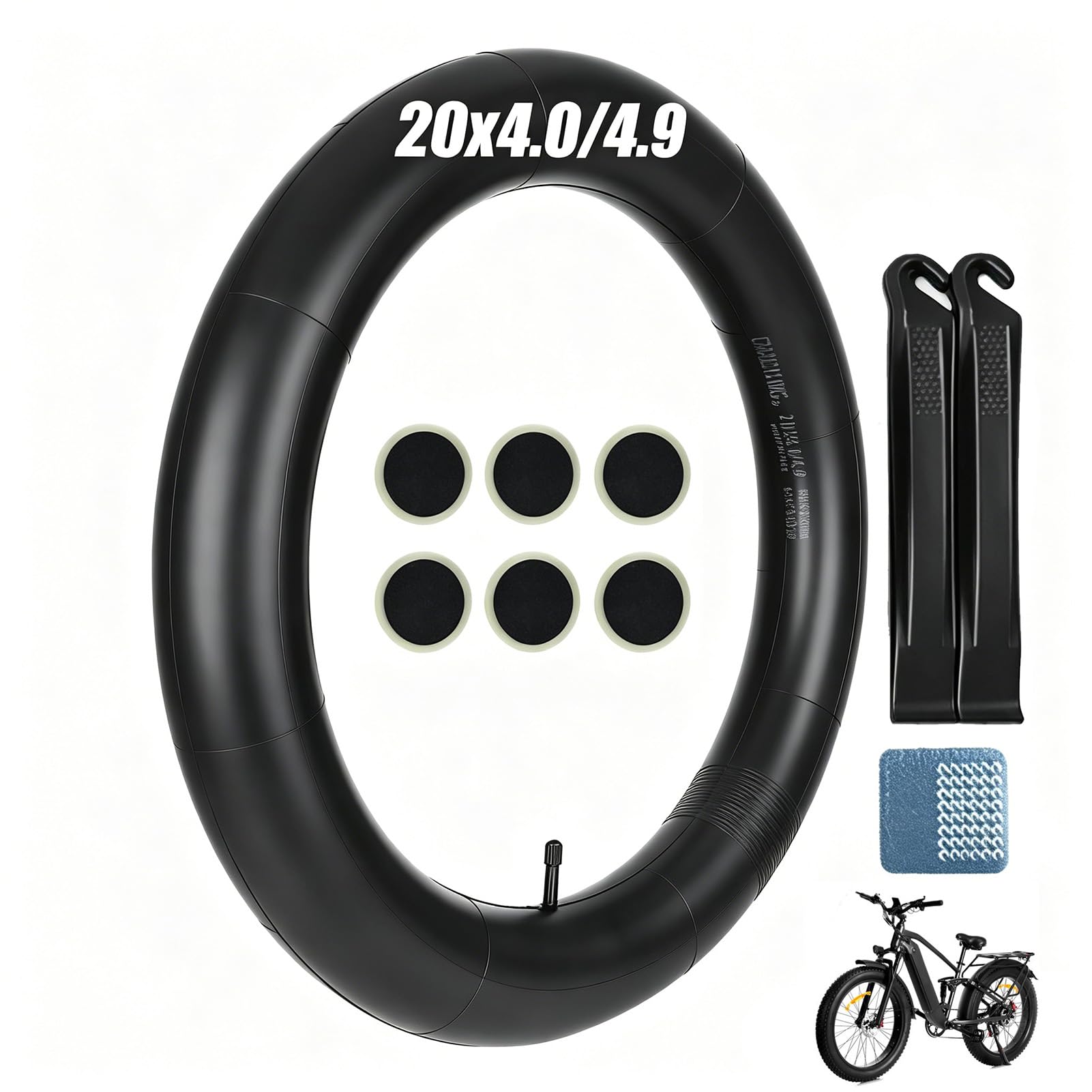20x4.0 Fat Tire Tubeless, Pookbestendig, All-Terrain Band for E-Bike 20x4.0 Fat Tire Tubeless, Pookbestendig, All-Terrain Band for E-Bike