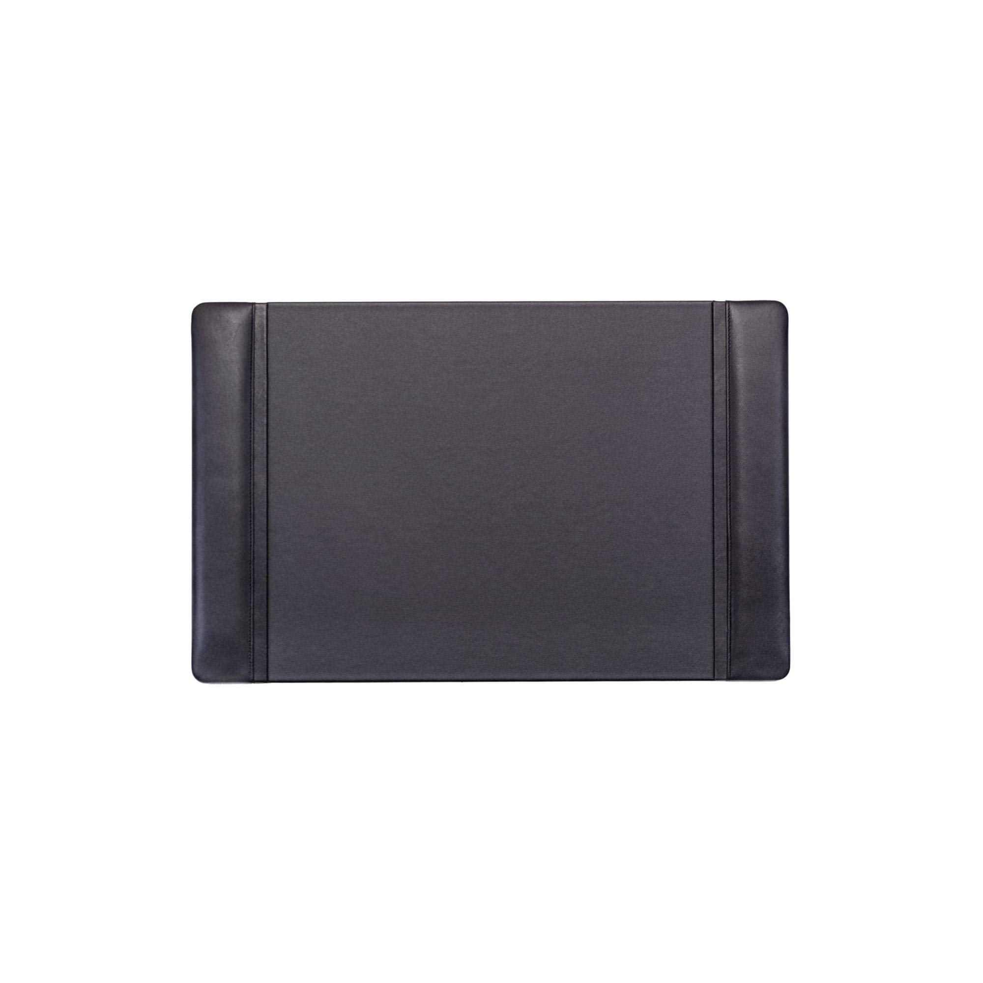 Dacasso schwarz Leder Schreibunterlage mit Seitenschienen, 22 von 35,6 cm