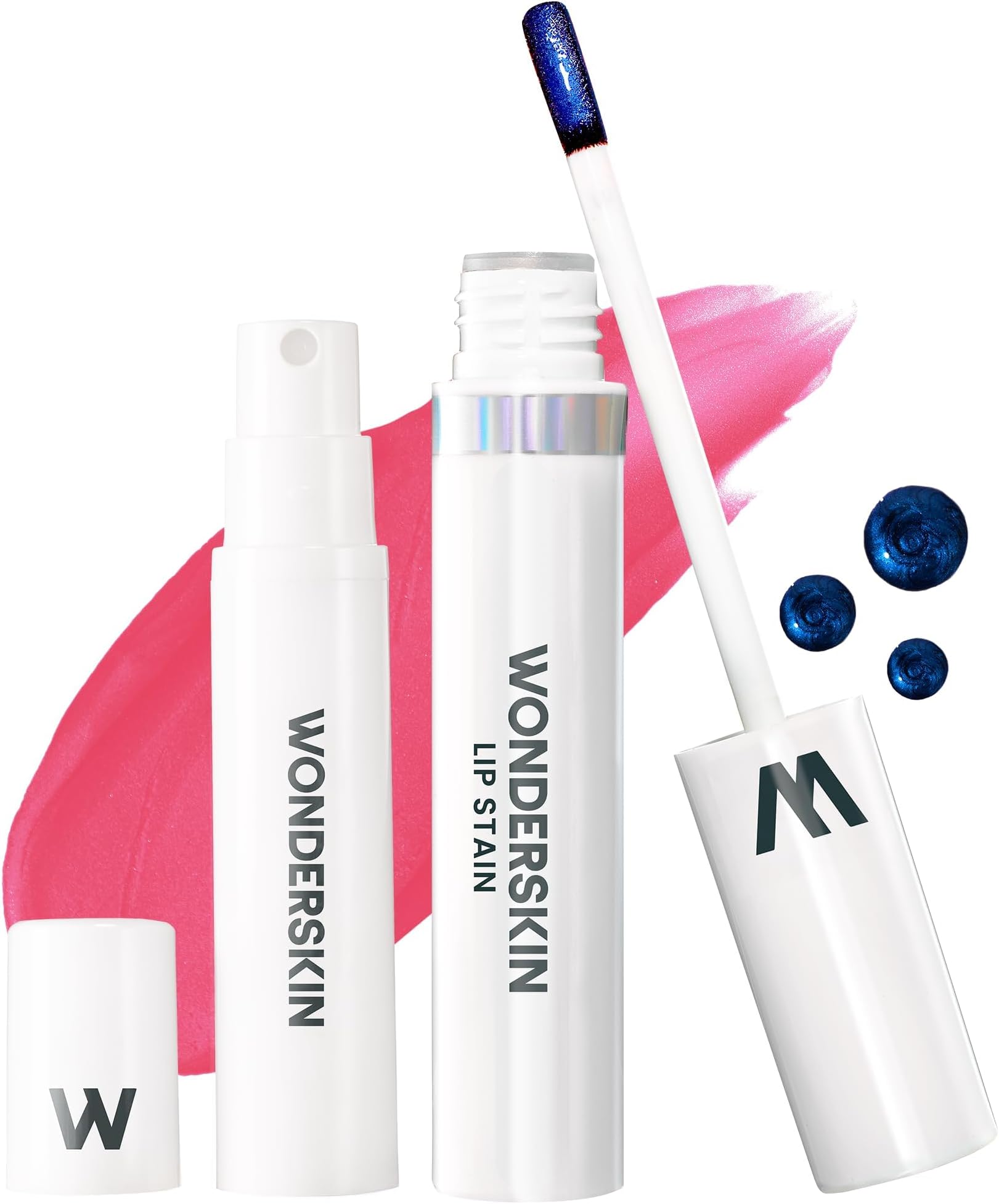 Wonderskin Wonder Blading All Day Lip Stain Peel Off Masque and Reveal Kit - Long Lasting, Waterproof Pink Lip Tint, Transfer Proof Natural Makeup Stain Kit (Sweetheart)